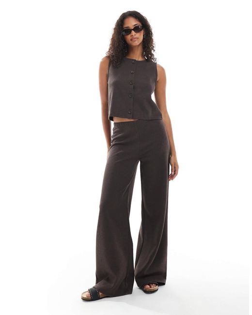 Miss Selfridge Brown – hochwertige, weiche hose