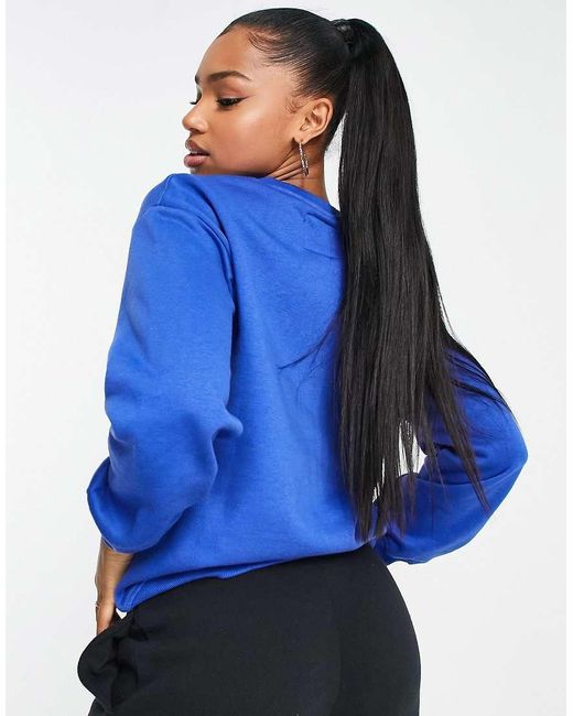 Sudadera Azul Bordada De Navidad De Threadbare de color Blue