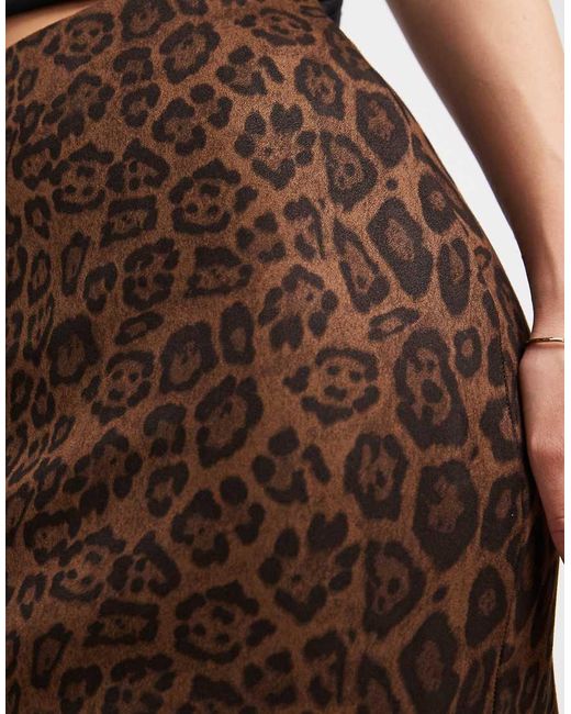 New Look Black Jersey Suede Tube Mini Skirt