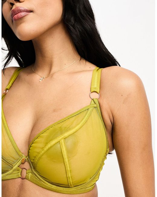 Scantilly Green By curvy kate größere brust – exposed – tief ausgeschnittener bh mit ringerrücken