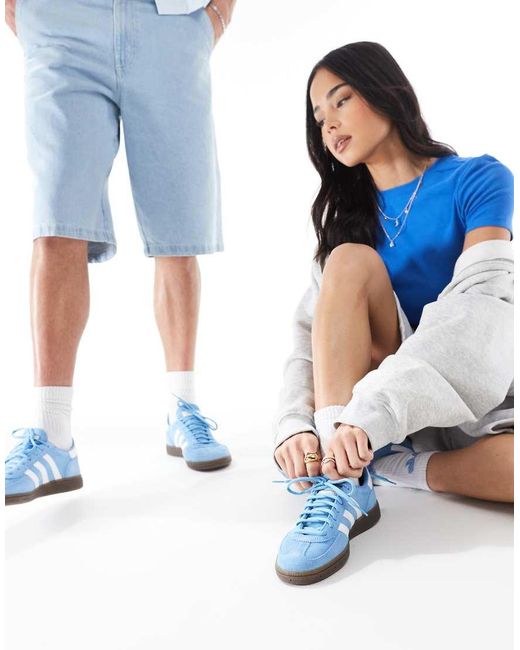 Adidas Originals Blue Handball Spezial Gum Sole Trainers