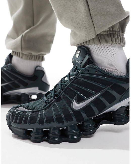 Shox tl - baskets - vert foncé et Nike pour homme en coloris Gray
