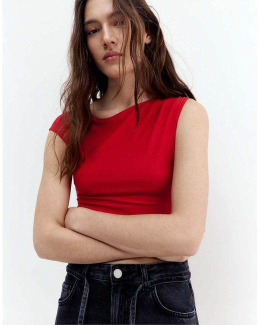 Pull&Bear Gathered Asymmetric Top