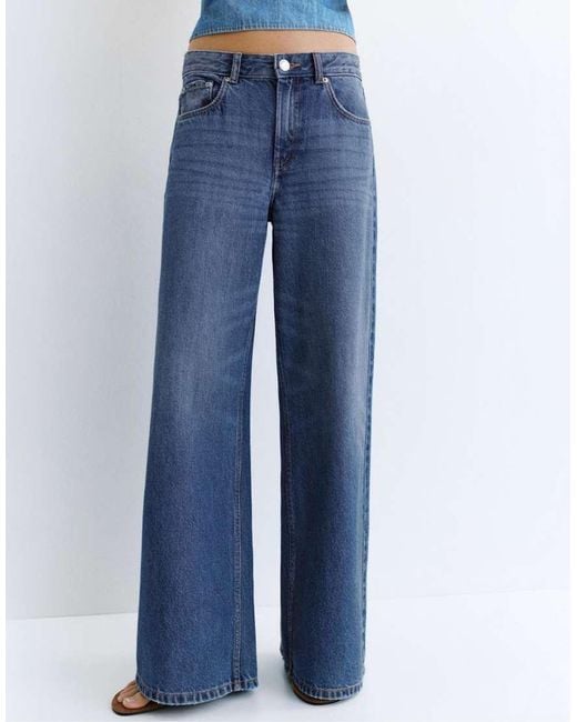 Pull&Bear Blue Petite Loose Oversize Jeans