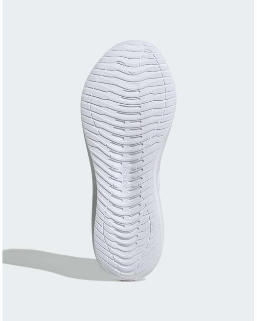 Adidas Originals White Runfalcon 6 Cloudfoam Running Trainers for men
