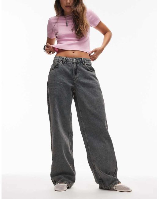Topshop Hourglass White Cinch Relaxed Jeans