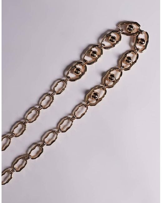 ASOS Natural Waist And Hip Ball Chain Belt
