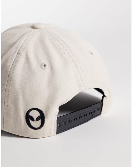 No Problemo – kappe aus 100% baumwolle mit logo und farblich abgesetztem schirm in White für Herren