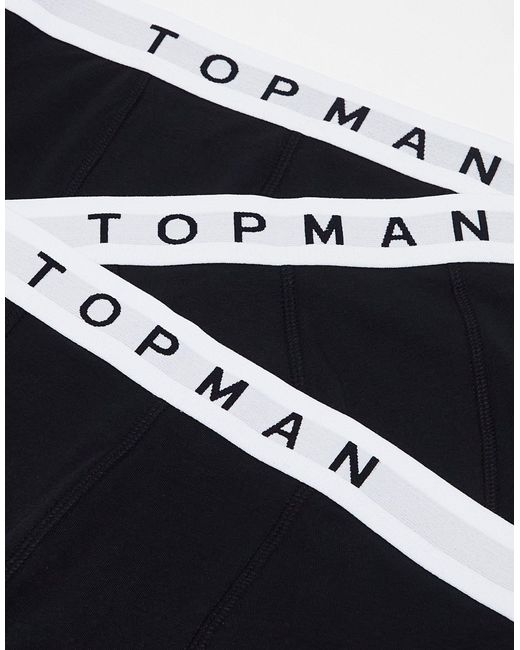 Topman – 3er-pack unterhosen in Black für Herren