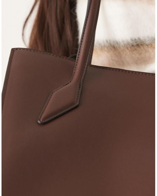 ASOS Brown Boxy Tote Bag