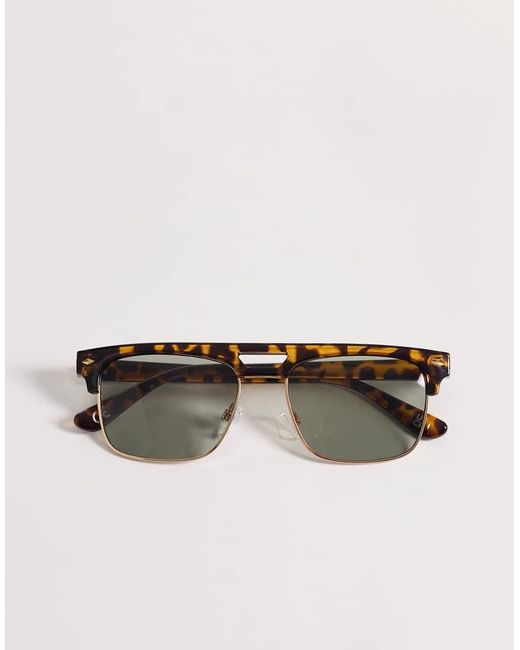 ASOS Natural Retro Sunglasses for men
