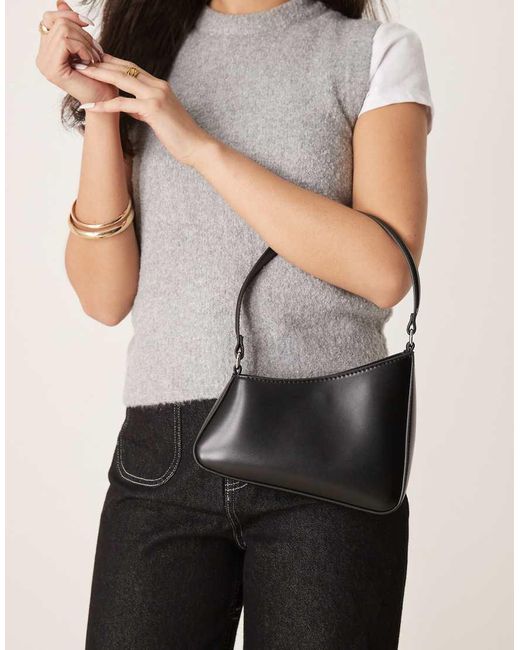 ASOS Black Asymmetric Shoulder Bag