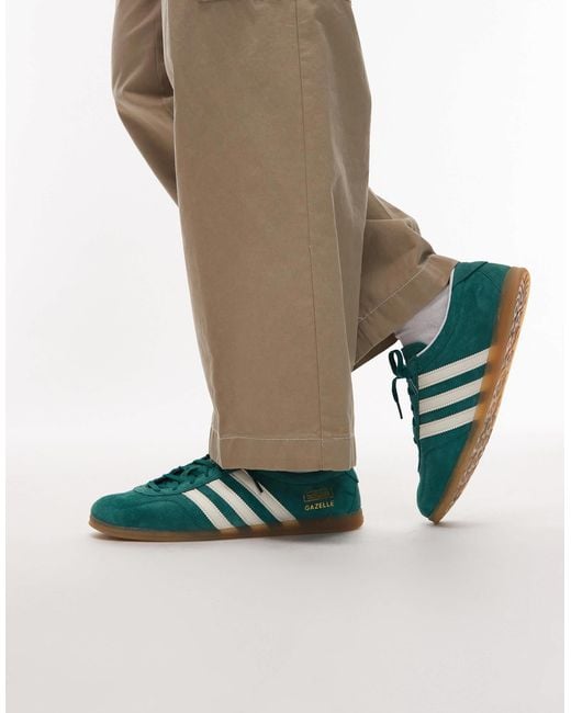 adidas gazelle silver green womens adidas Gazelle Shoes - Men's - Mineral Green / Off White / White main image 0