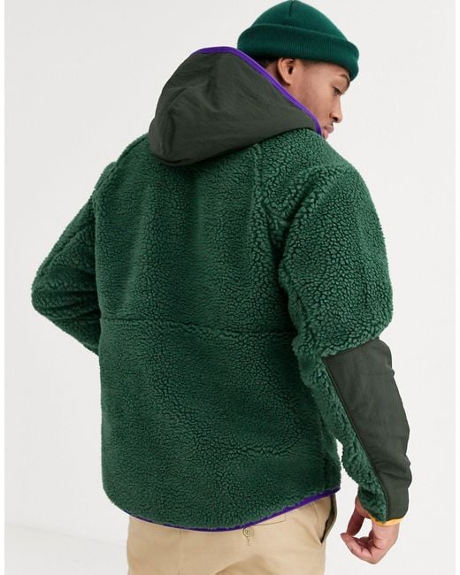 Nike – Khaki Schlupfjacke aus Winter-Fleece mit kurzem Reißverschluss in  Grün für Herren | Lyst DE