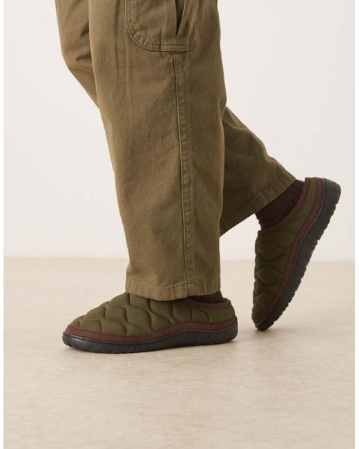 Barbour Green Outdale Slipper for men