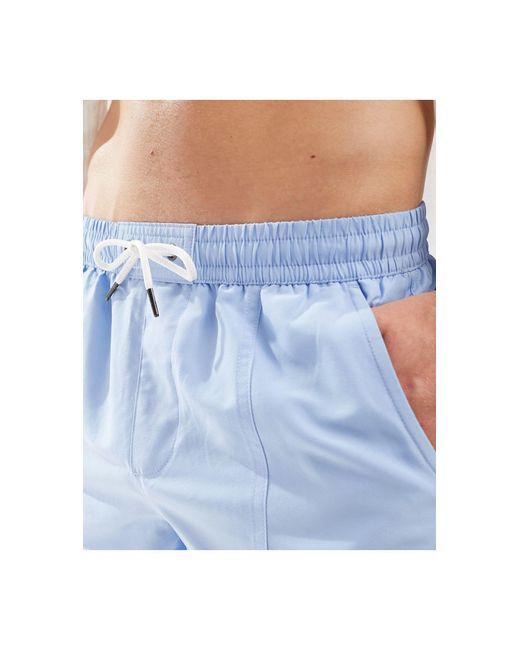 Another Influence Blue Swim Shorts for men