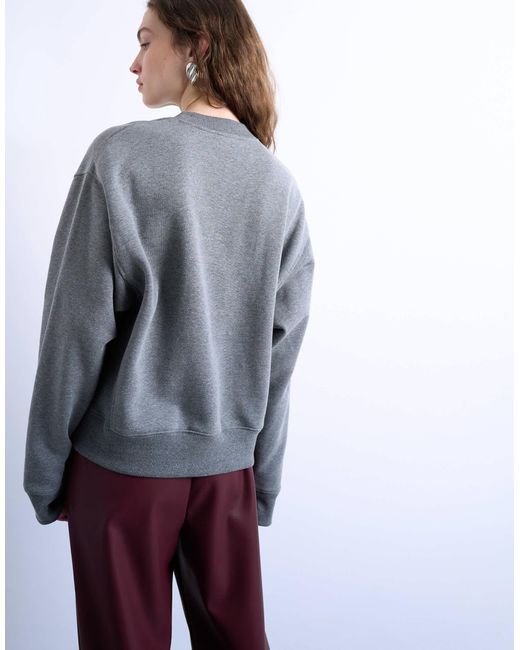 TOPSHOP Gray Ultimate Sweat