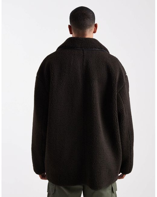 ASOS Black Borg Coach Jacket for men