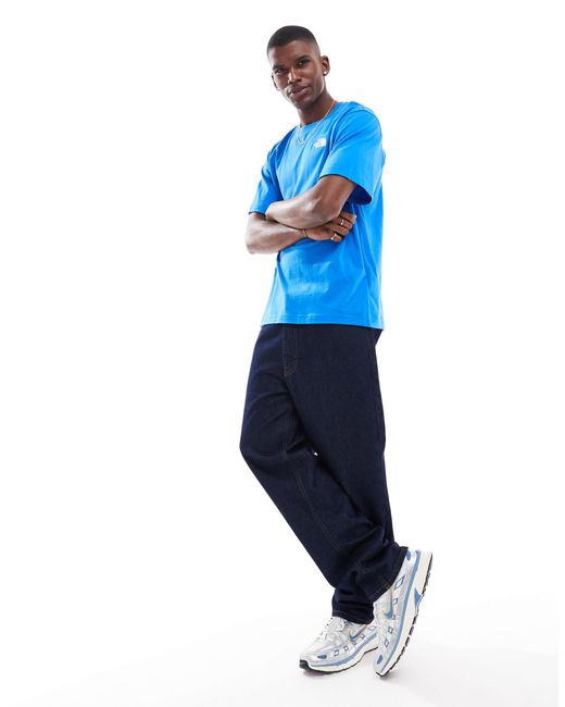The North Face Blue Evolution Box Fit Tee for men