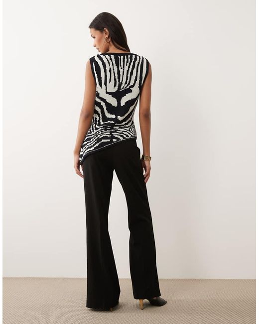ASOS Black Tailored Snatch Flare Pants