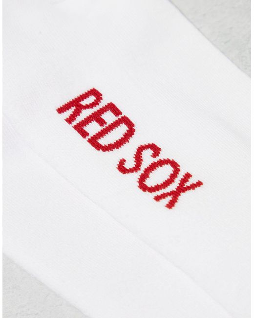 Boston red sox - chaussettes KTZ pour homme en coloris White