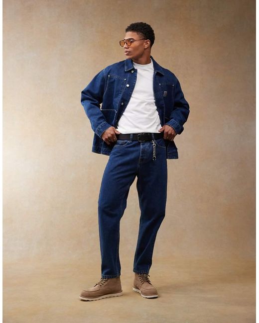 Vaqueros De Corte Tapered Holgado Con Newel De -Azul Carhartt de hombre de color Blue