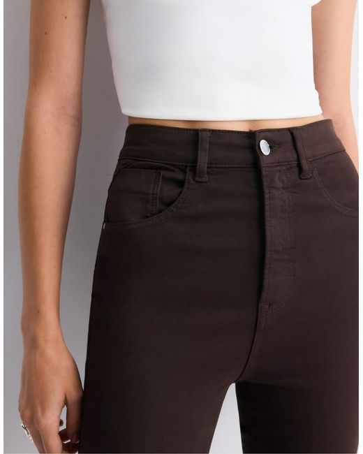 Stradivarius Black Petite Super High-Waist