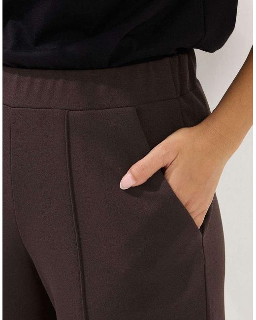 PixieGirl Black Petite Pintuck Trousers