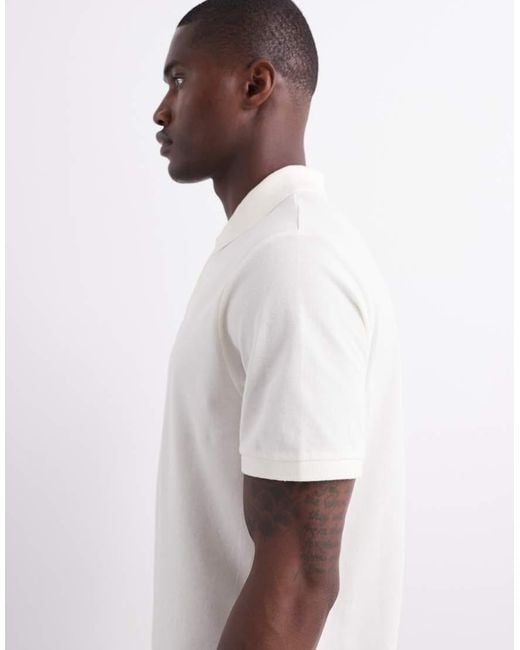 ASOS White Essentials Regular Fit Polo for men