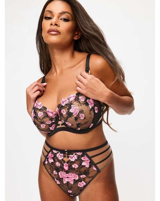 Ann Summers Black Everlasting Love Fuller Bust Non Padded Balcony Bra