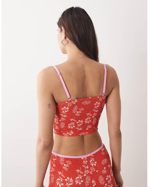 Dippin' Daisy's Red Dippin Daisys Cami Bikini Top
