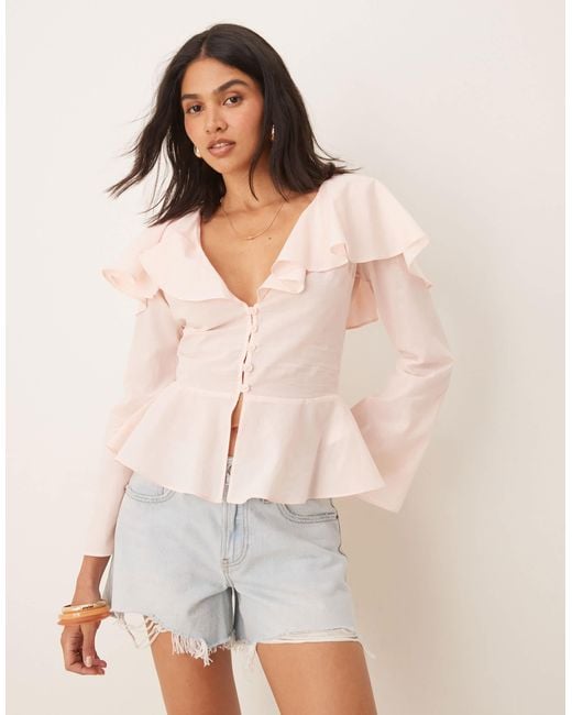 ASOS Natural – prärie-bluse