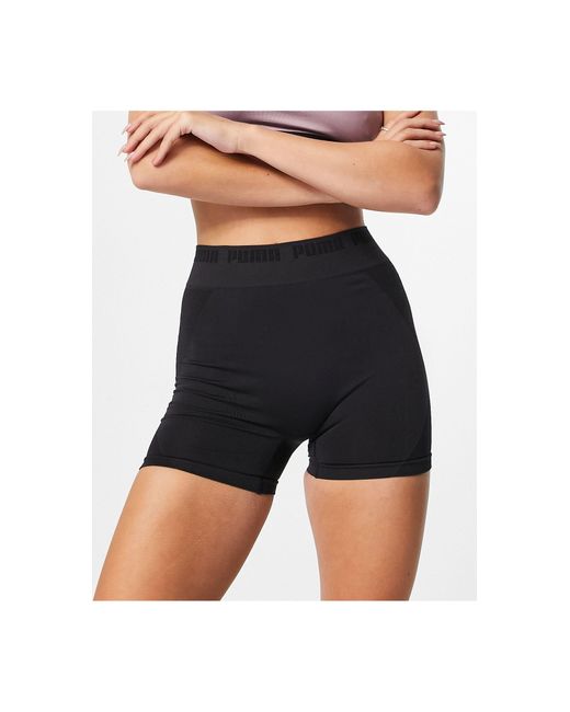 PUMA – training contour – nahtlose booty-shorts in Schwarz | Lyst AT