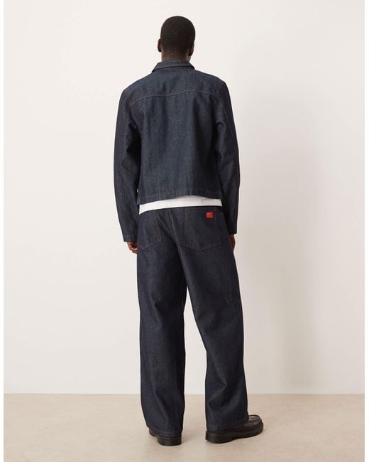 ASOS Blue Co-ord Super baggy Jeans for men