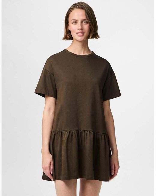 Pieces Mini-Jurk in het Brown