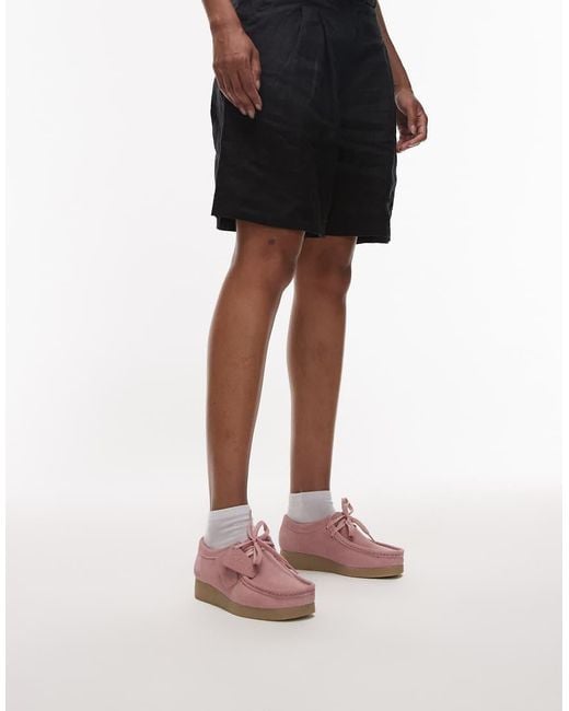 Wallabee Evo di Clarks in Pink