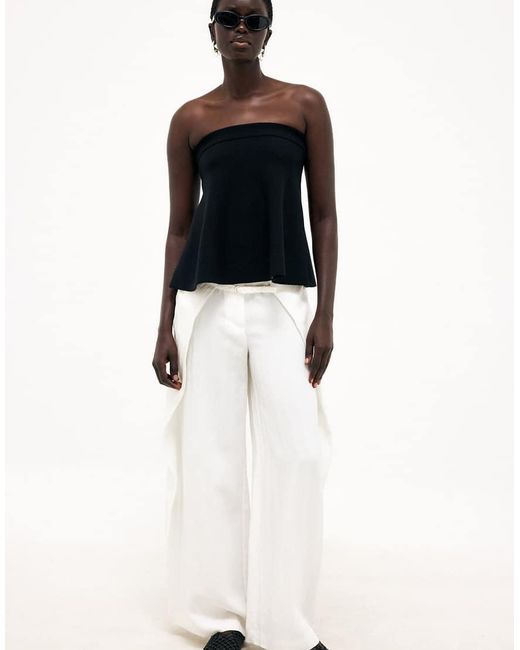 NA-KD White Belt Detailed Wide Trouser