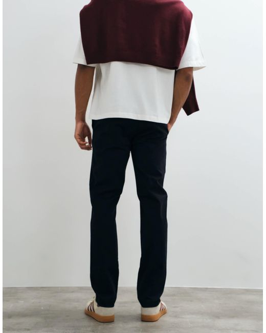 Threadbare Black Slim Leg Pants for men