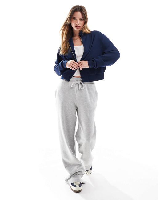 Stradivarius Blue – weiche bomberjacke