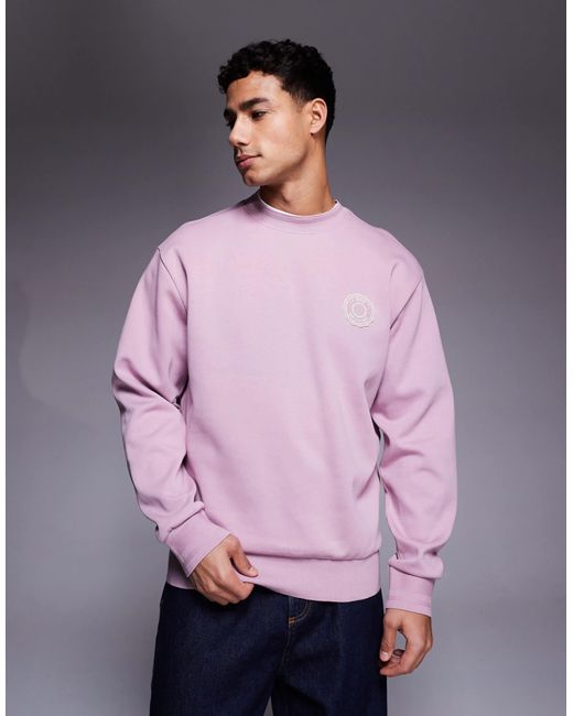 Boss – strickpullover in Purple für Herren