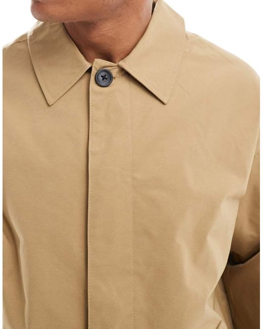 Jack & Jones Natural Water Repellant Mac for men