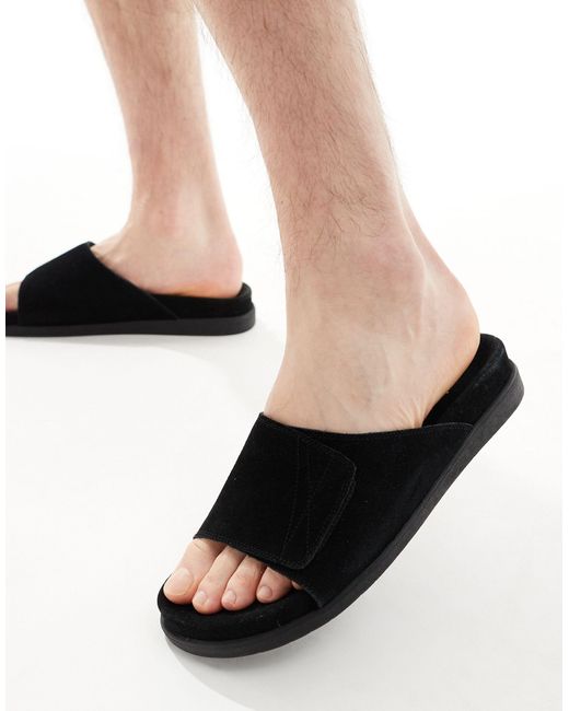 Sandalias negras Schuh de hombre de color Black