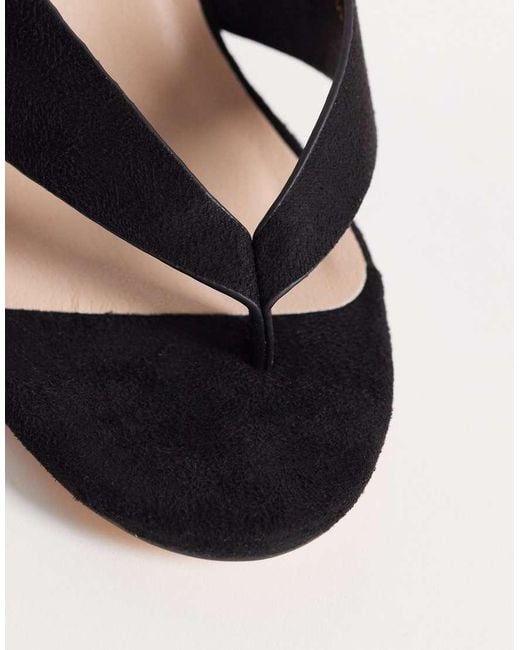 London Rebel Multicolor Elle Heeled Thong Sandals