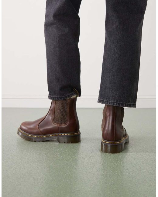 Dr. Martens Black 2976 Leonore Fur Lined Chelsea Boots