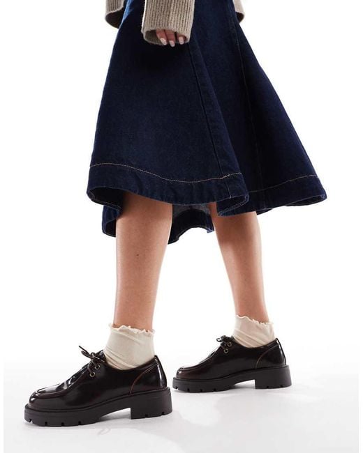 SEQWL Black Alfa Chunky Lace Ups