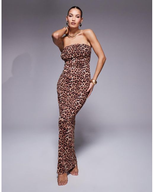 South Beach Purple Leopard Mesh Lined Maxi Beach Dress