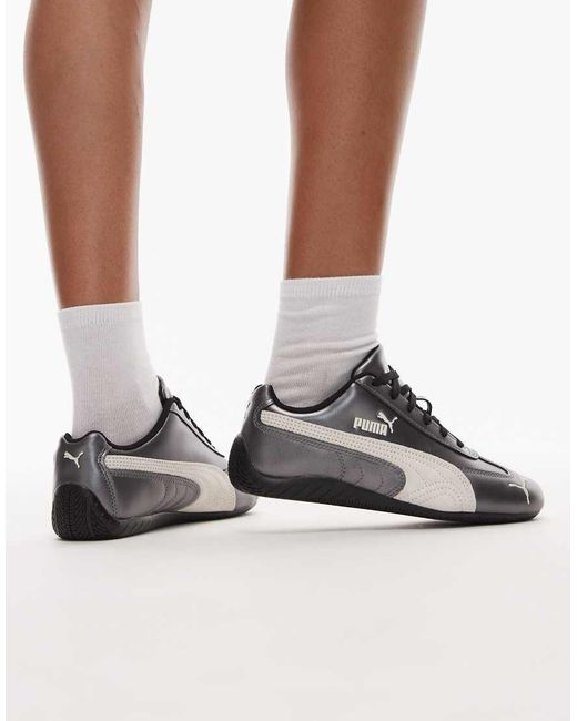 PUMA White Speedcat Sneakers