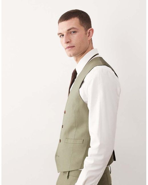ASOS Green Suit Waistcoat for men