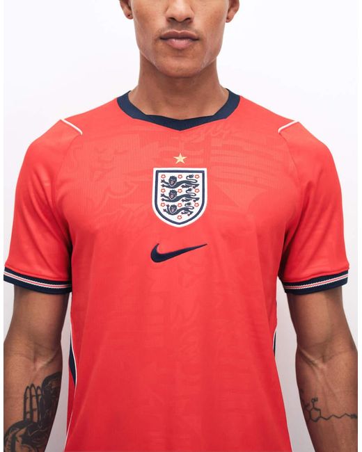 Nike Football Red Nike England World Cup 26 Away Jersey for men