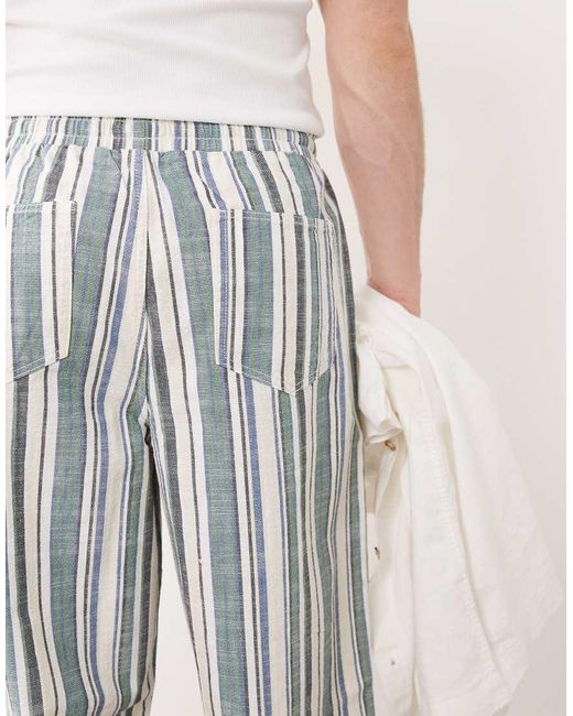 ASOS White baggy Elasticated Pants for men